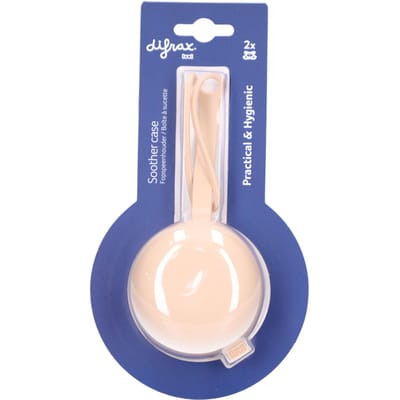 Difrax Siliconen Fopspeenhouder Nude 1 Fopspeenketting