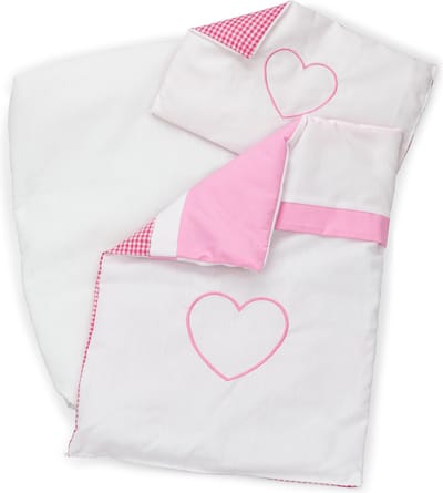 Woet® Poppendekentje - Poppen Beddengoed - Roze Geruit Dekentje voor Poppenbed of Poppenwagen - Rollenspel Poppenaccessoire - Vanaf 1 Jaar