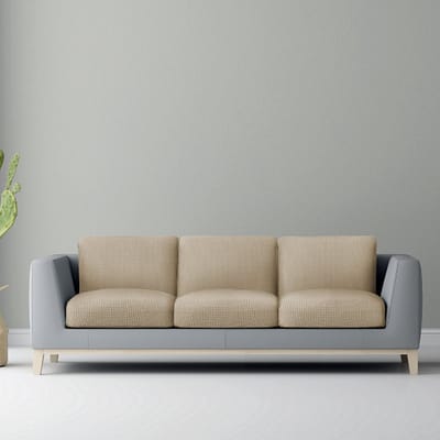 Belmarti® Zitkussenhoes Bali - 65cm tot 95cm breed Ivoor - Universele Belmarti® zitkussen hoes voor elke zithoek - Multi-elastisch