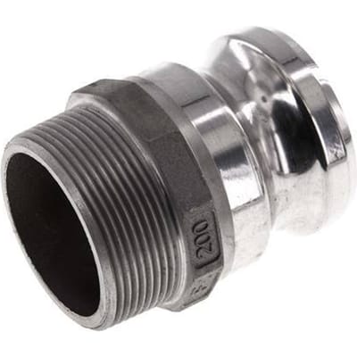 Camlock DN 50 (2'') Koppeling AluminiumR 2'' met buitendraad Type F MIL-C-27487