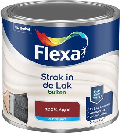 Flexa - Strak In De Lak Buitenlak Zijdeglans - 100% Appel - Mengverf - 500 Ml