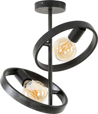 Fraaai - Didier plafondlamp metaal 2L - grijs