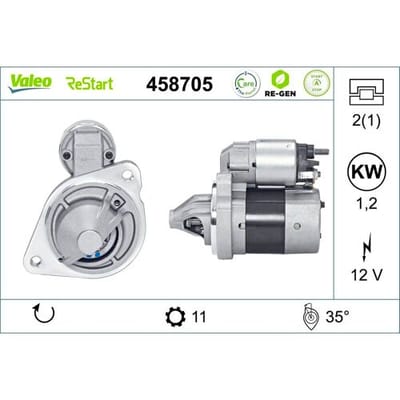 Starter VALEO RE-GEN STOP&START; - AT VALEO 458705