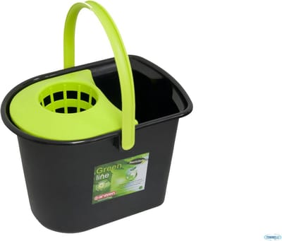 Afvalemmer met deksel - 15 Liter - Zwart