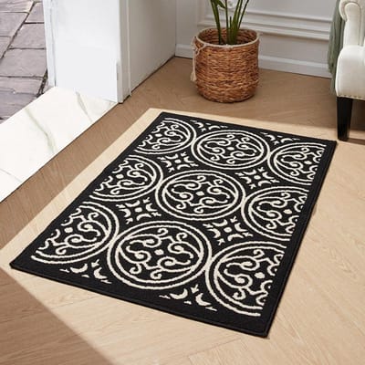 Vuilbestendige Entree Mat Retro Dubbel Geweven Entree Mat Stofverwijdering Geavanceerde Mat Licht Luxe Luxe Entree Deur Tapijt 80*100
