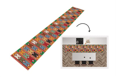 Keukenloper - Loper keuken - Geometrie- Patronen - Zuid-Amerika - 300x50 cm - Keukenloper vinyl