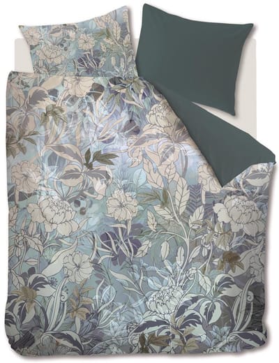 Kardol Nobile dekbedovertrek - Lits-Jumeaux - 240x200/220 - Blauw Grijs