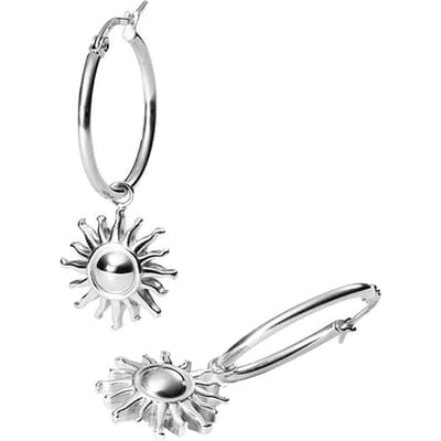 Purelei Bedeltje Core Collection Earring-Sun-Silver