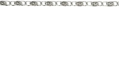 Tasketting zilverkleurig 120 cm met musketonhaken