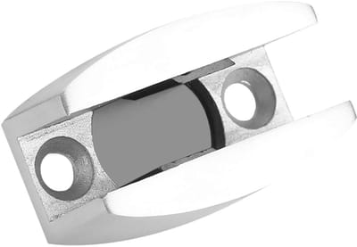 Dailygoods- Ondergeleider Roestvrij Staal - Vervangingsonderdeel - Laag Geluid - Voor Glazen Schuifdeuren - Instelbare Dikte 8-14mm - Voorkomt Beweging - Deurgids