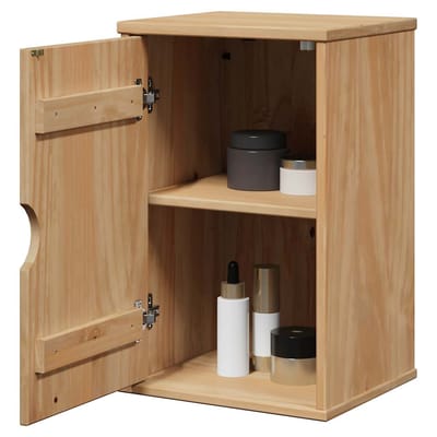 vidaXL - Badkamerwandkast - OTTA - 35x30x55 - cm - massief - grenenhout
