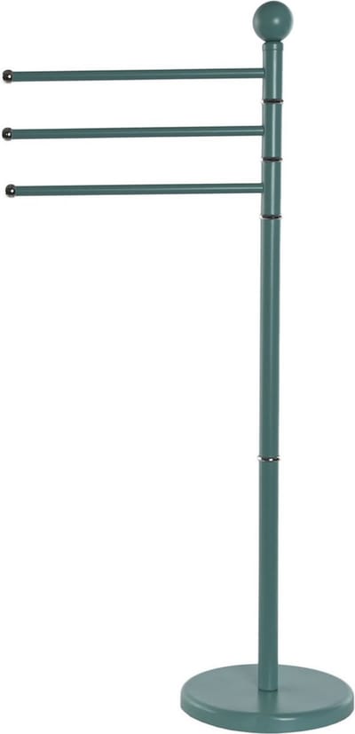 Items Handdoeken ophangrek badkamer - metaal - L43 x b22 x H90 cm - blauw - Droogrek - Handdoekenrek