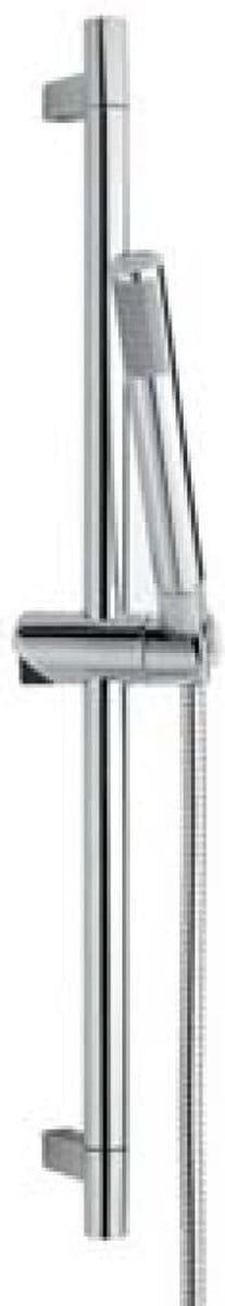 Plieger La Coruna glijstangset met handdouche 1 stand en doucheslang en glijstang 60cm chroom