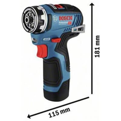 Bosch Professional GSR 12V-35 FC Accu Schroefboormachine FlexiClick 12V 3.0Ah + 1x Hulpstuk in L-Boxx - 06019H3001