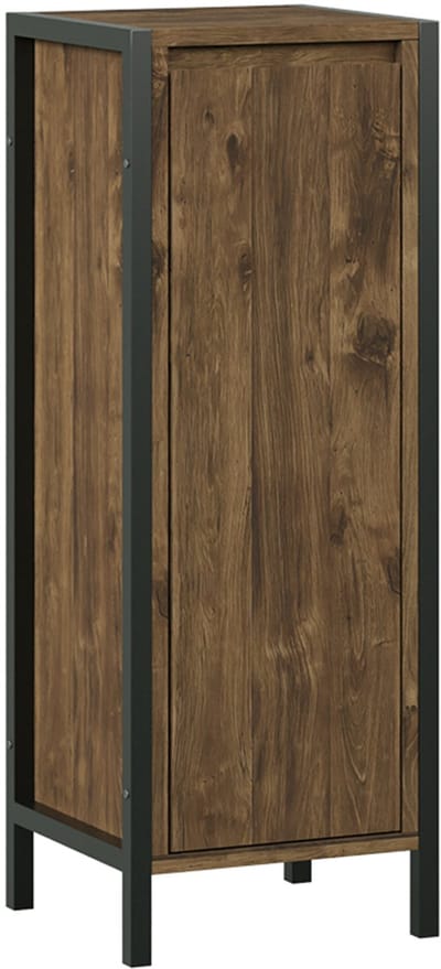 Vicco Naola Halfhoge kast – 30 x 80 cm met 3 compartimenten Eiken/zwart