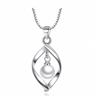 Ketting Elona-Zilver-synthetische Parel - Charme Bijoux