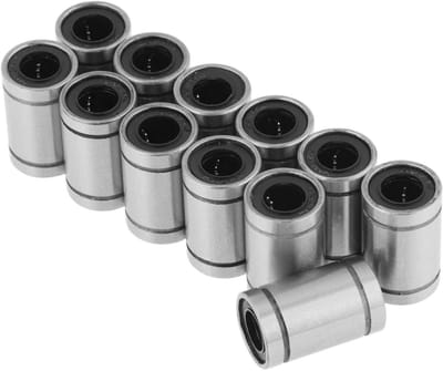 ByShane - 12 stuks Lineaire Kogellagerbus voor Stangen Liner Rail As Onderdelen - 8x15x24mm - Kogellagers - Lineaire Beweging