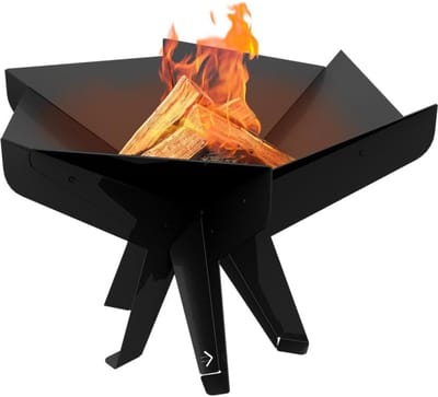 Tuinvuurschaal Zeshoekig - Buitenhaard Tafel - Gezellige Avonden - Hittebestendig Staal - B69 x L60 x H22cm - Zwart