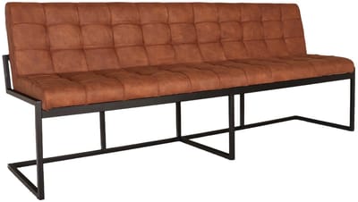 Eetkamerbank 220cm Vito cognac microvezel eetbank