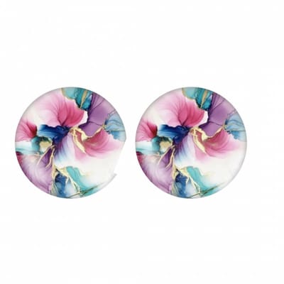 Clip oorbellen Cato 2 cm roze