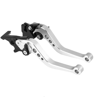 Dailygoods- Koppelingshendel CNC Aluminium - Remkoppelingsstuur - Motorfiets Handgrepen - Geschikt voor de meeste motorfietsen - Linker 16cm/Rechter 19cm - Diameter 6mm/8mm - Motorfiets Hendel