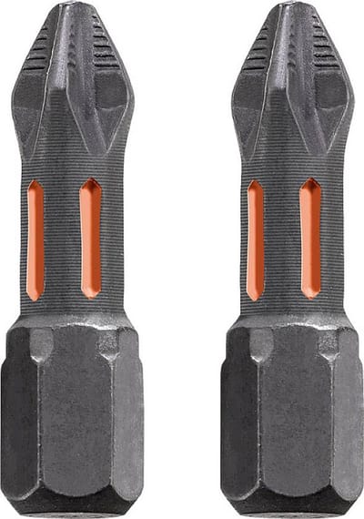 KWB torsie bitset - PH3 Phillips 3 - Lengte 25 mm - Hoge torsieweerstand - 122003 - 2 stuks