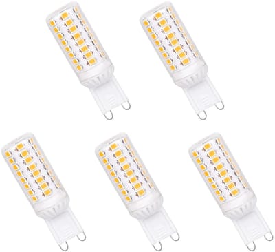Spectrum LED Insteeklampje G9 4.5W - 230V - 540 Lumen - 3000K Warm wit - Gezellig licht - Energiezuinig - 5 stuks