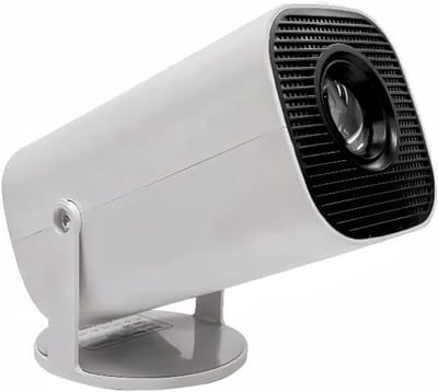 Draagbare Mini Projector 4K 1080P HDR met WiFi 6 en Bluetooth 5.2, Ideaal voor Thuisbioscoop, 180° Rotatable en Automatische Trapeziumcorrectie, Geschikt voor TV Stick en Windows