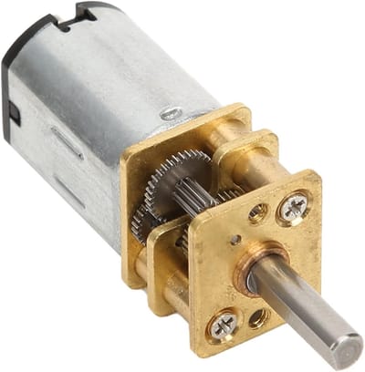 Reductiemotor 3V met Hoog Koppel, Mini-elektrische Motor met Variabele Snelheid 15-1000 RPM, Duurzame Constructie voor Doe-het-zelf Robots en Projecten