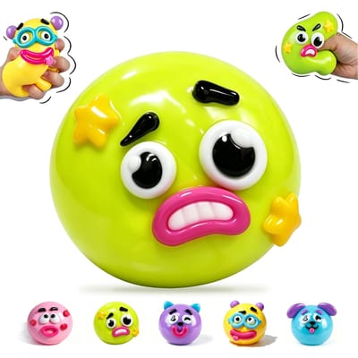Nieuwe Doe-het-zelf Smushers Squishy Curiositeiten Hondengezicht Verwisselaar Squishy Speelgoed Zachte Kneedbare Schattig Langzaam Rijzend Knijpspeelgoed Ontspannend Sensorisch