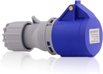 CEE Stopcontact - Industriële Stekker - Krachtstroom Aansluiten - IP44 Waterdicht - 16A 230V - Blauw