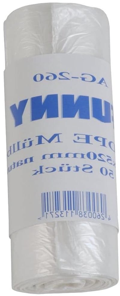 Vuilniszakken - Afvalzakken Zakken - Hygiënisch Afval Beheren - HDPE Materiaal - 450 x 520 mm - transparant