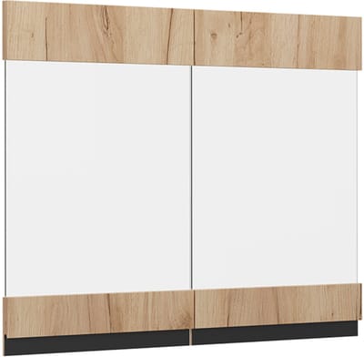 Vicco R-Line Keukenfront – 79.2 x 59 cm meubelfront voor de glazen hangkast Krachtige eik goud