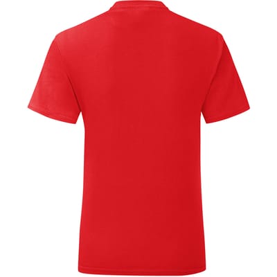 Fruit of the Loom Iconisch T-shirt voor heren (set van 5) (Rood)