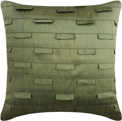 Decoratieve Sierkussens - Kussenhoezen - Woonkamer Decoratie - Handgemaakt Kunstzijde - 65 x 65 cm - Taupe Groen