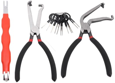 Tangenset Elektrische Connectoren - Ontkoppel Gereedschap - Auto Reparatie - 4-delige Set - 25 cm - Rood