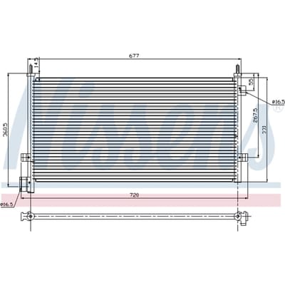 Condensator, airconditioning NISSENS 94578