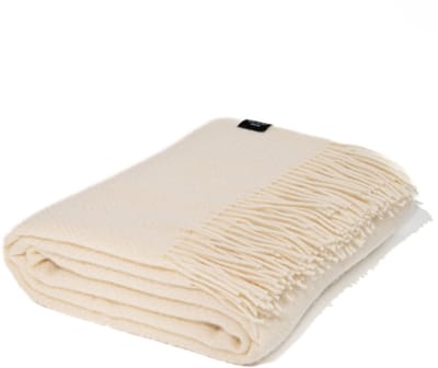 WOOOL Plaid - Diamond (Creme) - 140x200cm - 100% Wol