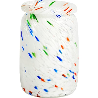 HAY Splash Vaas - M roll neck - white dot