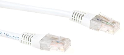 ACT Witte 1,0 meter LSZH U/UTP CAT6 patchkabel met RJ45 connectoren IB8301