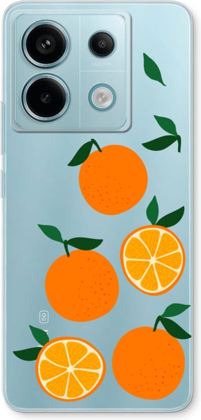 Case Company® - Hoesje geschikt voor Xiaomi Poco X6 hoesje - Will you be my clementine - Soft Cover Telefoonhoesje - Bescherming aan alle Kanten en Schermrand