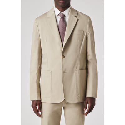 Paul Smith 2btn Sb Jacket Khaki Größe: 48 | Bundfaltenhosen Outlet | Herren | Braun