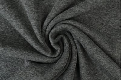 10 meter alpenfleece - Donkergrijs melange - 150cm breed