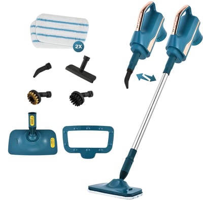 Qleaner Elite Stoomreiniger - Handstoomreiniger - Vlekkenreiniger - Diepte reiniging voor vloer, bank, badkamer, keuken en tapijt - Tapijtreiniger