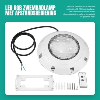 Dailygoods- Onderwaterpoollicht 30W RGB - Waterdichte Verlichting - LED Lamp - Tuinverlichting - Onderwaterverlichting - Met Afstandsbediening