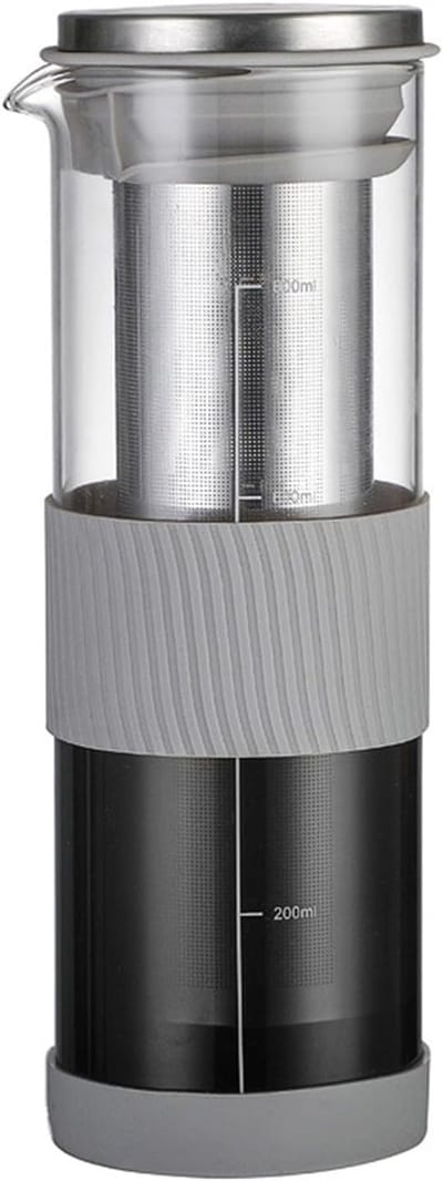 Draagbare koudeinfusiekoffiemachine, 800 ml capaciteit, thermische isolatieglazen koudekoffiemachines, karafs