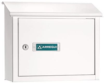 Aluminium doorwerpbrievenbus voor DIN A4 post, Wit