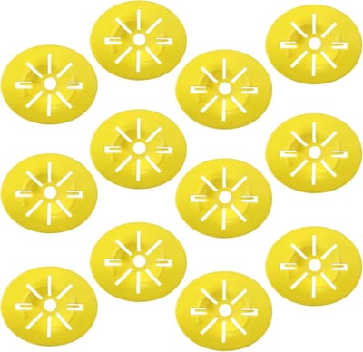 12 Stuks Wespenval - Bijenvanger - Hommelval - Voor Buiten - Voor gebruik buiten en binnen - Lichtgewicht wespenvanger - 7×6.5cm - Geel