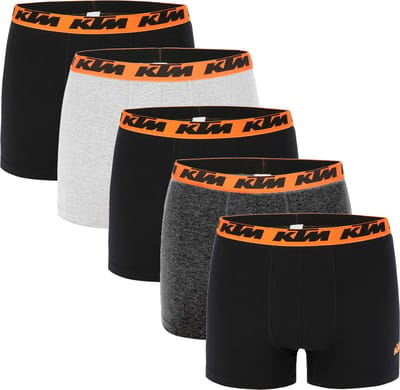 KTM by FREEGUN Boxershorts voor heren, ondergoedbroek, herenboxer, set van 5