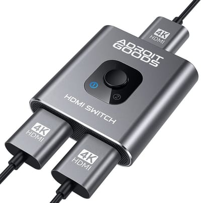 AdroitGoods Bi-Directional HDMI Switch - 4k@60Hz - HDMI Switch 2 Poorts - 2 In 1 Uit / 1 in 2 uit